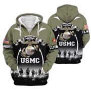 Premium US Veterans Zip Hoodie ATTN150821, Gifts For US Veterans, Gifts On Father's Day, Veterans Day. - Image 22