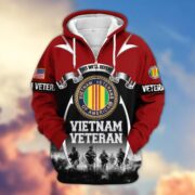 Premium US Veterans Zip Hoodie ATTN150821, Gifts For US Veterans, Gifts On Father's Day, Veterans Day. - Image 38