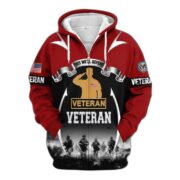 Premium US Veterans Zip Hoodie ATTN150821, Gifts For US Veterans, Gifts On Father's Day, Veterans Day. - Image 35