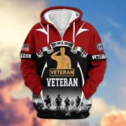 Premium US Veterans Zip Hoodie ATTN150821, Gifts For US Veterans, Gifts On Father's Day, Veterans Day. - Image 35