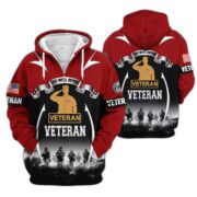 Premium US Veterans Zip Hoodie ATTN150821, Gifts For US Veterans, Gifts On Father's Day, Veterans Day. - Image 37
