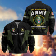 Premium US Veterans Bomber Jacket ATTN250821, Gifts For US Veterans, Gifts On Father's Day, Veterans Day. - Image 5