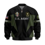 Premium US Veterans Bomber Jacket ATTN250821, Gifts For US Veterans, Gifts On Father's Day, Veterans Day. - Image 6