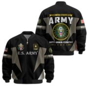 Premium US Veterans Bomber Jacket ATTN250821, Gifts For US Veterans, Gifts On Father's Day, Veterans Day. - Image 2