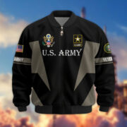 Premium US Veterans Bomber Jacket ATTN250821, Gifts For US Veterans, Gifts On Father's Day, Veterans Day. - Image 3