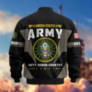 Premium US Veterans Bomber Jacket ATTN250821, Gifts For US Veterans, Gifts On Father's Day, Veterans Day. - Image 4