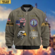 Premium Custom US Veterans Bomber Jacket CPVC080901, Gifts For US Veterans, Gifts On Father's Day, Veterans Day. - Image 9