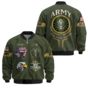 Premium Custom US Veterans Bomber Jacket CPVC080901, Gifts For US Veterans, Gifts On Father's Day, Veterans Day. - Image 2
