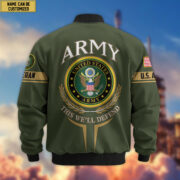 Premium Custom US Veterans Bomber Jacket CPVC080901, Gifts For US Veterans, Gifts On Father's Day, Veterans Day. - Image 4