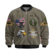 Premium Custom US Veterans Bomber Jacket CPVC080901, Gifts For US Veterans, Gifts On Father's Day, Veterans Day. - Image 6