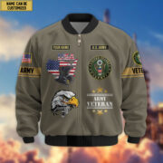 Premium Custom US Veterans Bomber Jacket CPVC080901, Gifts For US Veterans, Gifts On Father's Day, Veterans Day. - Image 6