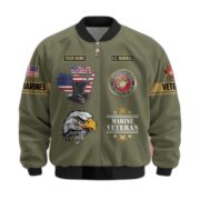Premium Custom US Veterans Bomber Jacket CPVC080901, Gifts For US Veterans, Gifts On Father's Day, Veterans Day. - Image 21