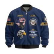 Premium Custom US Veterans Bomber Jacket CPVC080901, Gifts For US Veterans, Gifts On Father's Day, Veterans Day. - Image 12