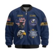 Premium Custom US Veterans Bomber Jacket CPVC080901, Gifts For US Veterans, Gifts On Father's Day, Veterans Day. - Image 15