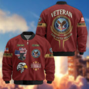 Premium Custom US Veterans Bomber Jacket CPVC080901, Gifts For US Veterans, Gifts On Father's Day, Veterans Day. - Image 35