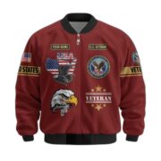 Premium Custom US Veterans Bomber Jacket CPVC080901, Gifts For US Veterans, Gifts On Father's Day, Veterans Day. - Image 36