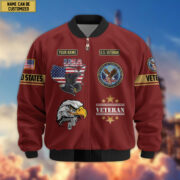 Premium Custom US Veterans Bomber Jacket CPVC080901, Gifts For US Veterans, Gifts On Father's Day, Veterans Day. - Image 36