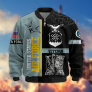 Premium US Veterans Bomber Jacket BPHN220812, Gifts For US Veterans, Gifts On Father's Day, Veterans Day. - Image 16