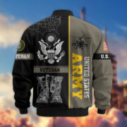 Premium US Veterans Bomber Jacket BPHN220812, Gifts For US Veterans, Gifts On Father's Day, Veterans Day. - Image 3