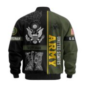 Premium US Veterans Bomber Jacket BPHN220812, Gifts For US Veterans, Gifts On Father's Day, Veterans Day. - Image 5