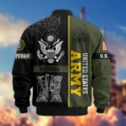 Premium US Veterans Bomber Jacket BPHN220812, Gifts For US Veterans, Gifts On Father's Day, Veterans Day. - Image 5