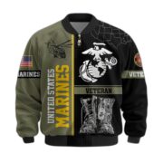 Premium US Veterans Bomber Jacket BPHN220812, Gifts For US Veterans, Gifts On Father's Day, Veterans Day. - Image 14