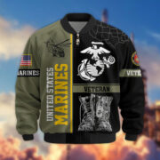 Premium US Veterans Bomber Jacket BPHN220812, Gifts For US Veterans, Gifts On Father's Day, Veterans Day. - Image 14
