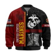 Premium US Veterans Bomber Jacket BPHN220812, Gifts For US Veterans, Gifts On Father's Day, Veterans Day. - Image 12