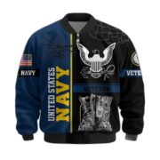 Premium US Veterans Bomber Jacket BPHN220812, Gifts For US Veterans, Gifts On Father's Day, Veterans Day. - Image 8