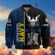 Premium US Veterans Bomber Jacket BPHN220812, Gifts For US Veterans, Gifts On Father's Day, Veterans Day. - Image 8