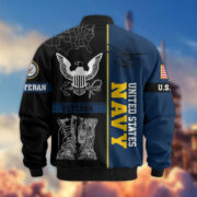 Premium US Veterans Bomber Jacket BPHN220812, Gifts For US Veterans, Gifts On Father's Day, Veterans Day. - Image 9