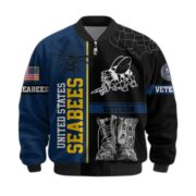 Premium US Veterans Bomber Jacket BPHN220812, Gifts For US Veterans, Gifts On Father's Day, Veterans Day. - Image 10