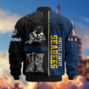 Premium US Veterans Bomber Jacket BPHN220812, Gifts For US Veterans, Gifts On Father's Day, Veterans Day. - Image 11