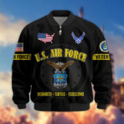 Premium US Veterans Bomber Jacket BPHN190814, Gifts For US Veterans, Gifts On Father's Day, Veterans Day. - Image 18