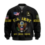 Premium US Veterans Bomber Jacket BPHN190814, Gifts For US Veterans, Gifts On Father's Day, Veterans Day. - Image 3