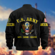 Premium US Veterans Bomber Jacket BPHN190814, Gifts For US Veterans, Gifts On Father's Day, Veterans Day. - Image 4