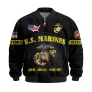 Premium US Veterans Bomber Jacket BPHN190814, Gifts For US Veterans, Gifts On Father's Day, Veterans Day. - Image 15