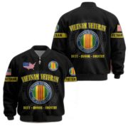 Premium US Veterans Bomber Jacket BPHN190814, Gifts For US Veterans, Gifts On Father's Day, Veterans Day. - Image 29