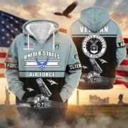 Premium US Veterans Zip Hoodie ATTN260821, Gifts For US Veterans, Gifts On Father's Day, Veterans Day. - Image 25