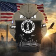 Premium US Veterans Zip Hoodie ATTN260821, Gifts For US Veterans, Gifts On Father's Day, Veterans Day. - Image 9