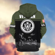 Premium US Veterans Zip Hoodie ATTN260821, Gifts For US Veterans, Gifts On Father's Day, Veterans Day. - Image 6