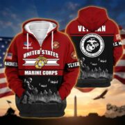 Premium US Veterans Zip Hoodie ATTN260821, Gifts For US Veterans, Gifts On Father's Day, Veterans Day. - Image 19