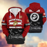 Premium US Veterans Zip Hoodie ATTN260821, Gifts For US Veterans, Gifts On Father's Day, Veterans Day. - Image 19