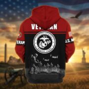 Premium US Veterans Zip Hoodie ATTN260821, Gifts For US Veterans, Gifts On Father's Day, Veterans Day. - Image 18