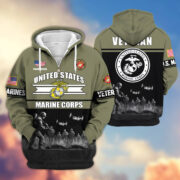 Premium US Veterans Zip Hoodie ATTN260821, Gifts For US Veterans, Gifts On Father's Day, Veterans Day. - Image 22