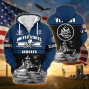 Premium US Veterans Zip Hoodie ATTN260821, Gifts For US Veterans, Gifts On Father's Day, Veterans Day. - Image 16