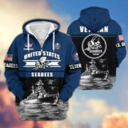 Premium US Veterans Zip Hoodie ATTN260821, Gifts For US Veterans, Gifts On Father's Day, Veterans Day. - Image 16