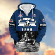 Premium US Veterans Zip Hoodie ATTN260821, Gifts For US Veterans, Gifts On Father's Day, Veterans Day. - Image 14