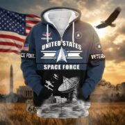 Premium US Veterans Zip Hoodie ATTN260821, Gifts For US Veterans, Gifts On Father's Day, Veterans Day. - Image 32