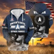 Premium US Veterans Zip Hoodie ATTN260821, Gifts For US Veterans, Gifts On Father's Day, Veterans Day. - Image 34